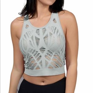 NWT 90 Degree Textured Seemless Cut-Out Tank Small
